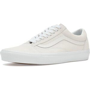 Vans Old Skool Leather Sneakers | Black/White Classic Skate Shoe | Women’s Size
